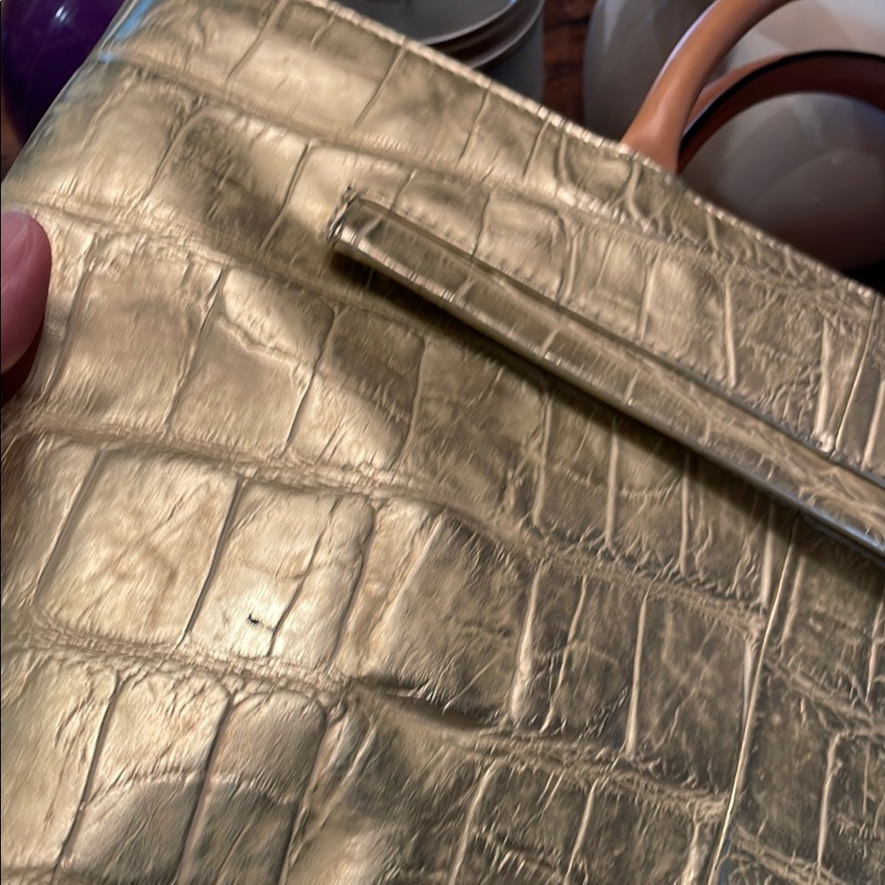 Adrienne Vittadini GOLD Leather Bag